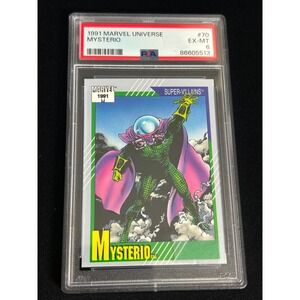 1991 Marvel Universe Mysterio #70 Super-Villains PSA 6 EX-MT Comic Card